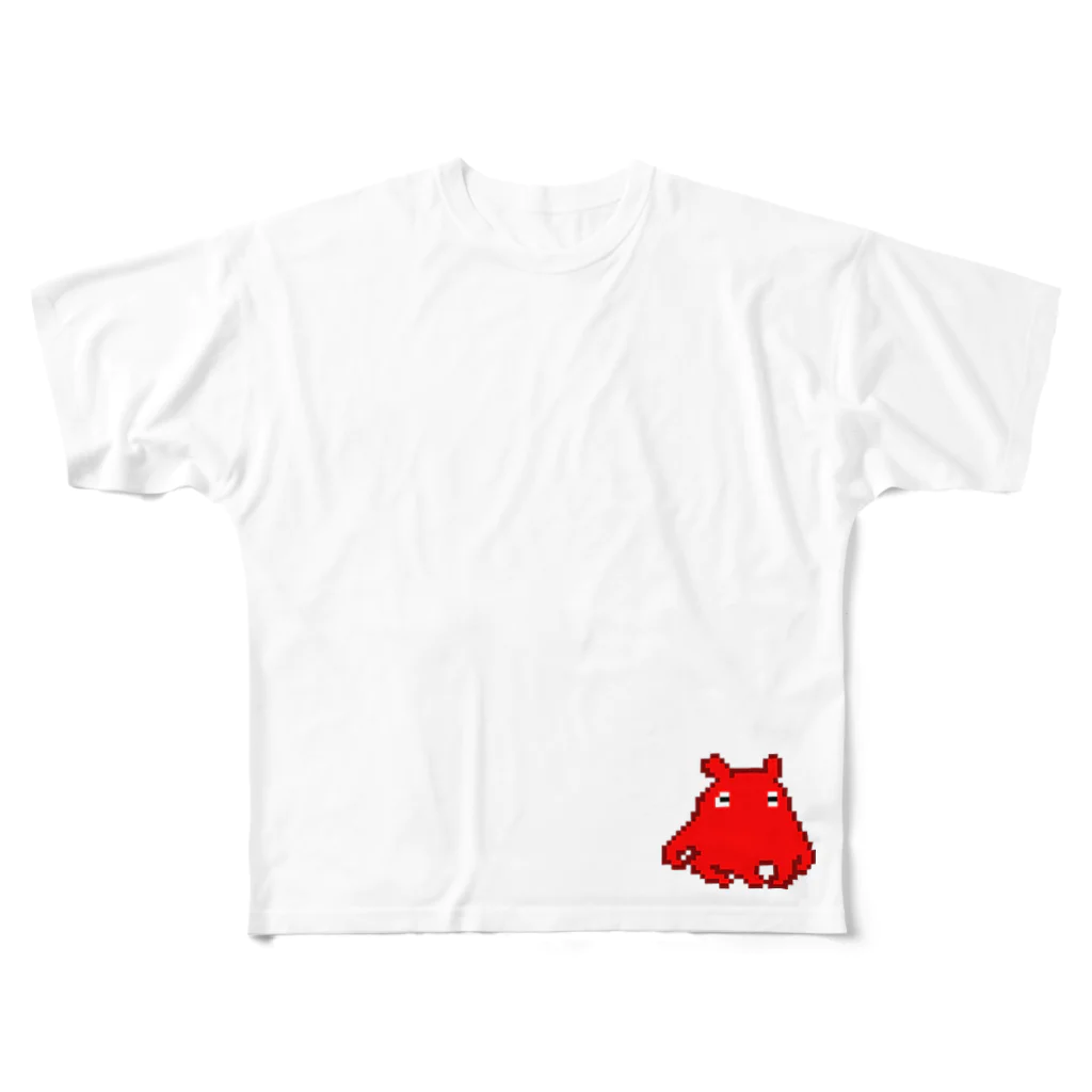 LalaHangeulのメンダコさんドットバージョン All-Over Print T-Shirt