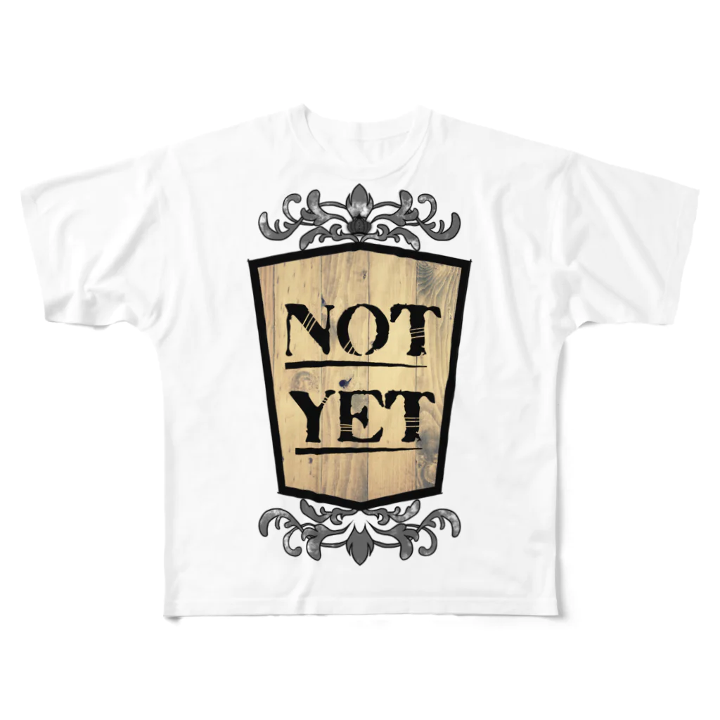 NOT YETのNOTYET　WOOD_01 フルグラフィックTシャツ