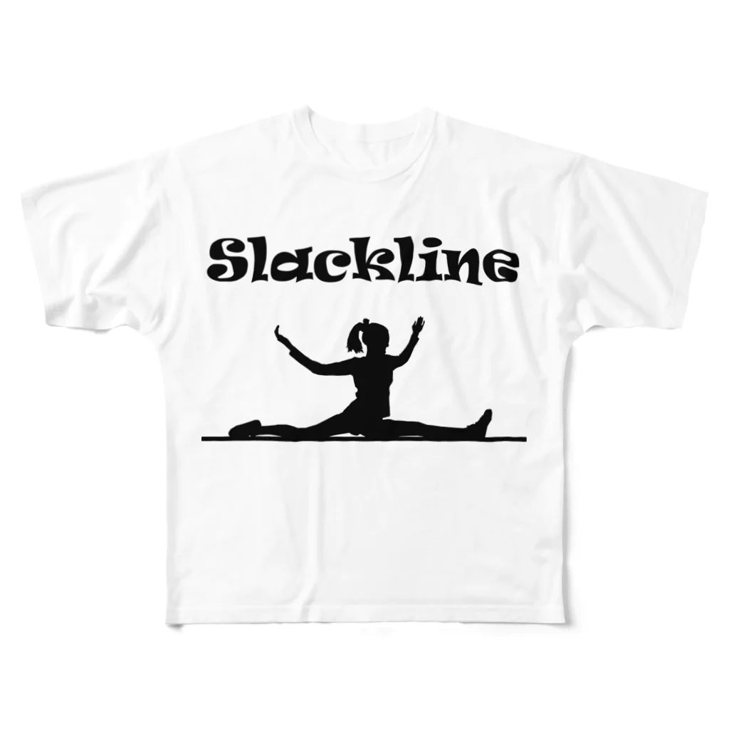 SLACKLINE HUB(スラックライン ハブ)のスラックライン(スプレッド) All-Over Print T-Shirt