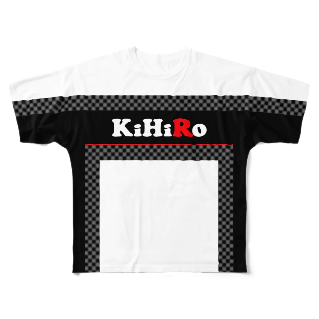 KihiroTakumiのKihiroTakumiロゴ入りTシャツ横 フルグラフィックTシャツ