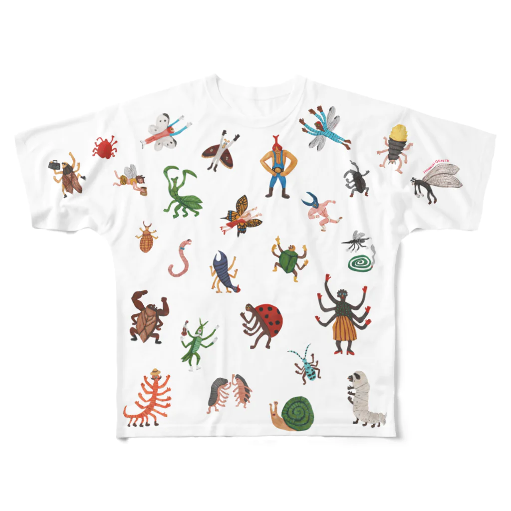 本濃研太の店の虫たち！いっぱい！ Tシャツ！ All-Over Print T-Shirt