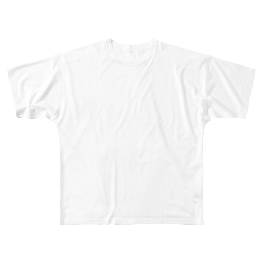LalaHangeulの白虎の仔　ハングル版　バックプリント All-Over Print T-Shirt