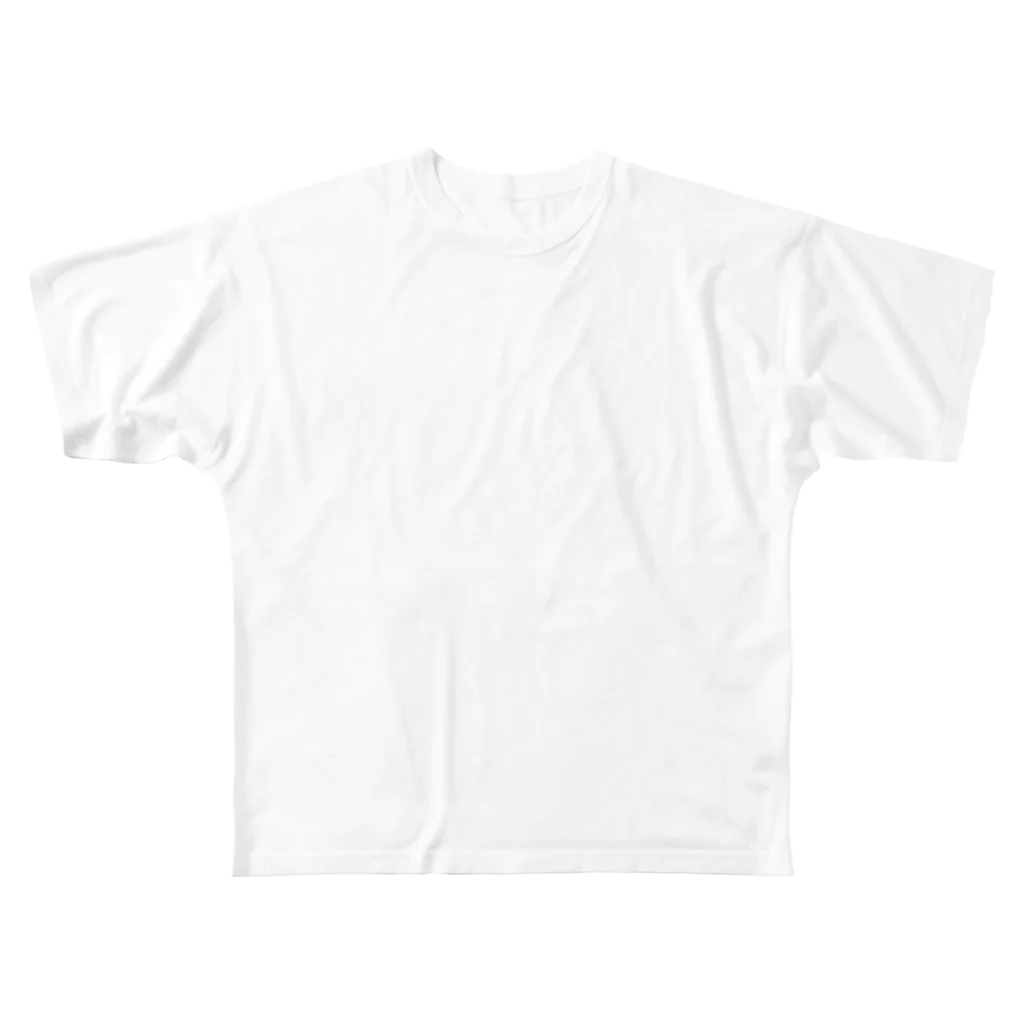 LalaHangeulの白虎の仔　ハングル版　バックプリント All-Over Print T-Shirt