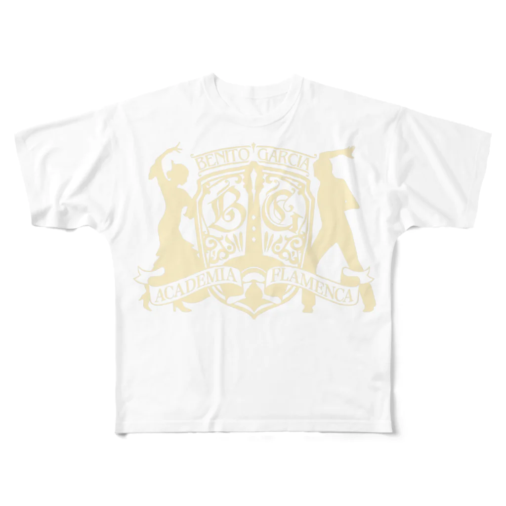 BG FLAMENCOのBGFLAMENCO LOGO GOLD フルグラフィックTシャツ