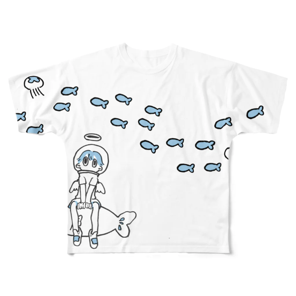 S_ame_3のどのさかなにしようかな All-Over Print T-Shirt