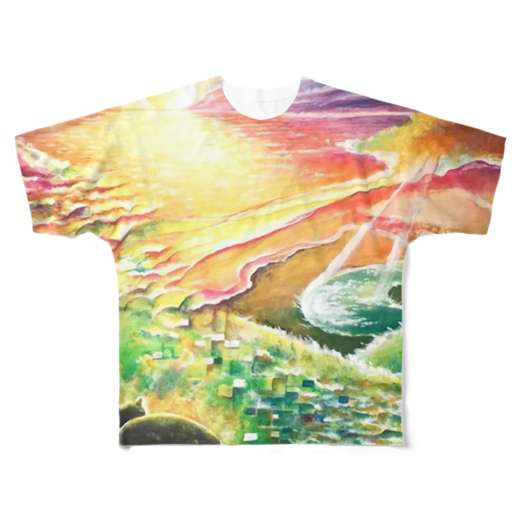 絵本作家－國重奈穂のお店の絵描き－國重 奈穂－５ All-Over Print T-Shirt