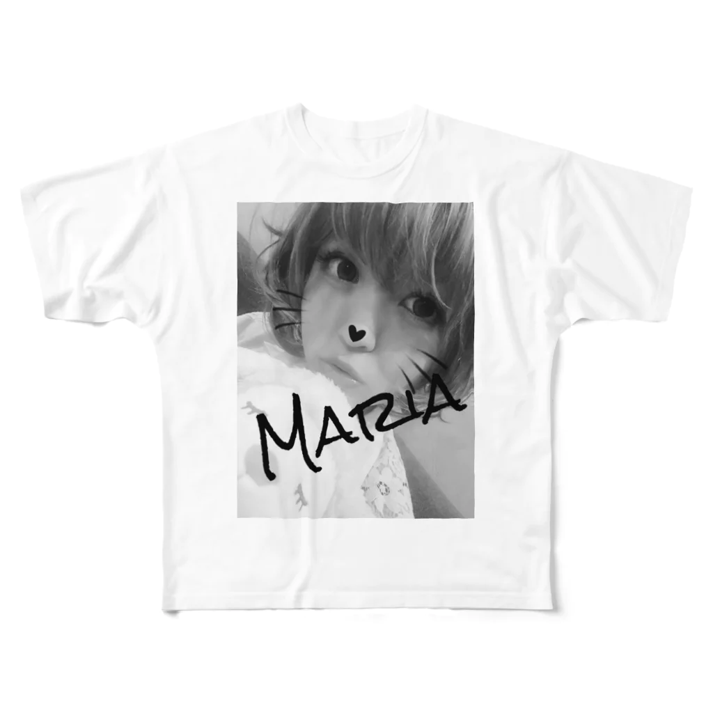 𓁩Marias shoppingのMariaきぶん All-Over Print T-Shirt