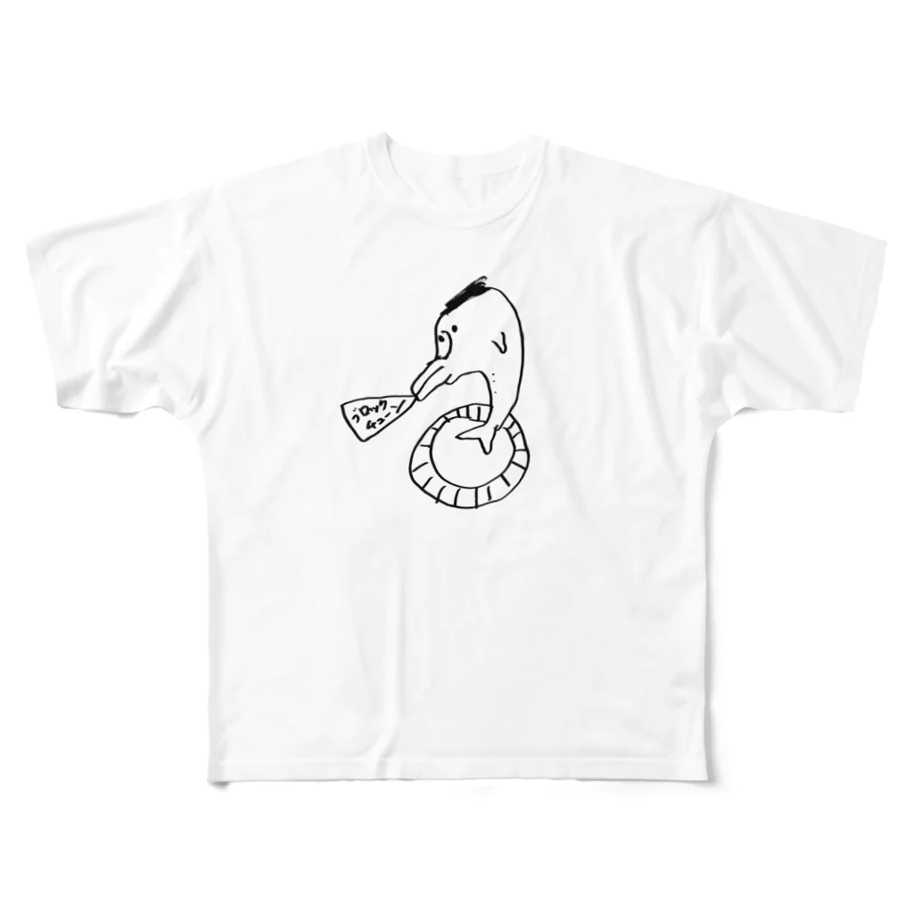 joushi_no_rakugakiのブロックチェーン All-Over Print T-Shirt