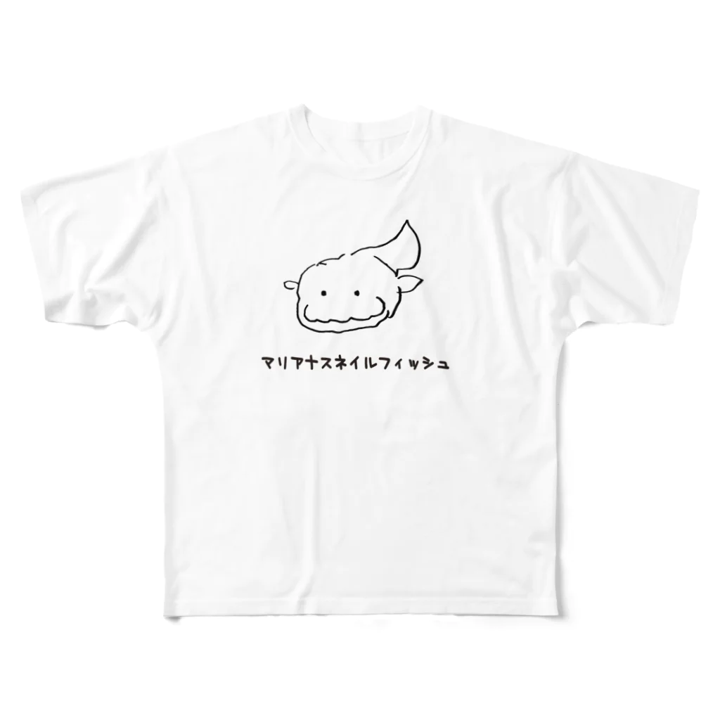 okanoxnekoのマリアナスネイルフィッシュ All-Over Print T-Shirt