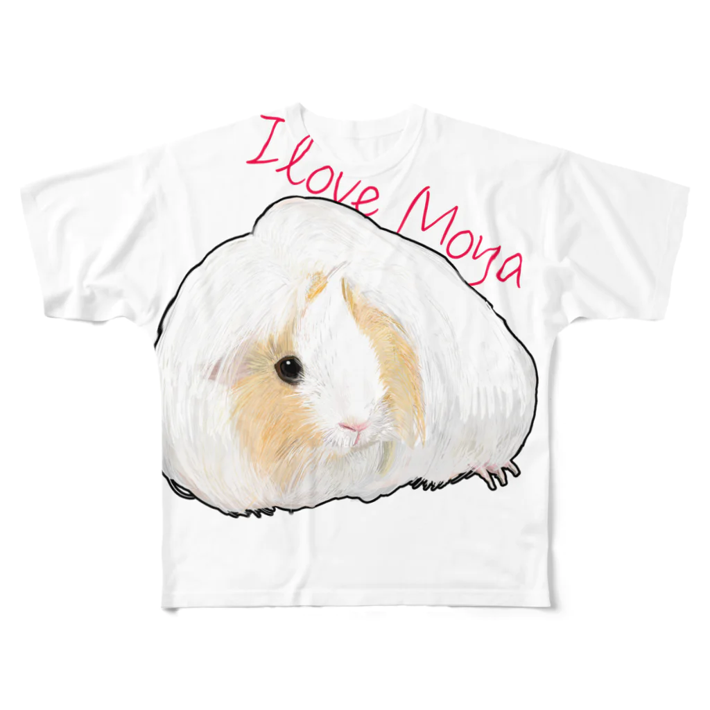 nins・にんずのI love Moya All-Over Print T-Shirt