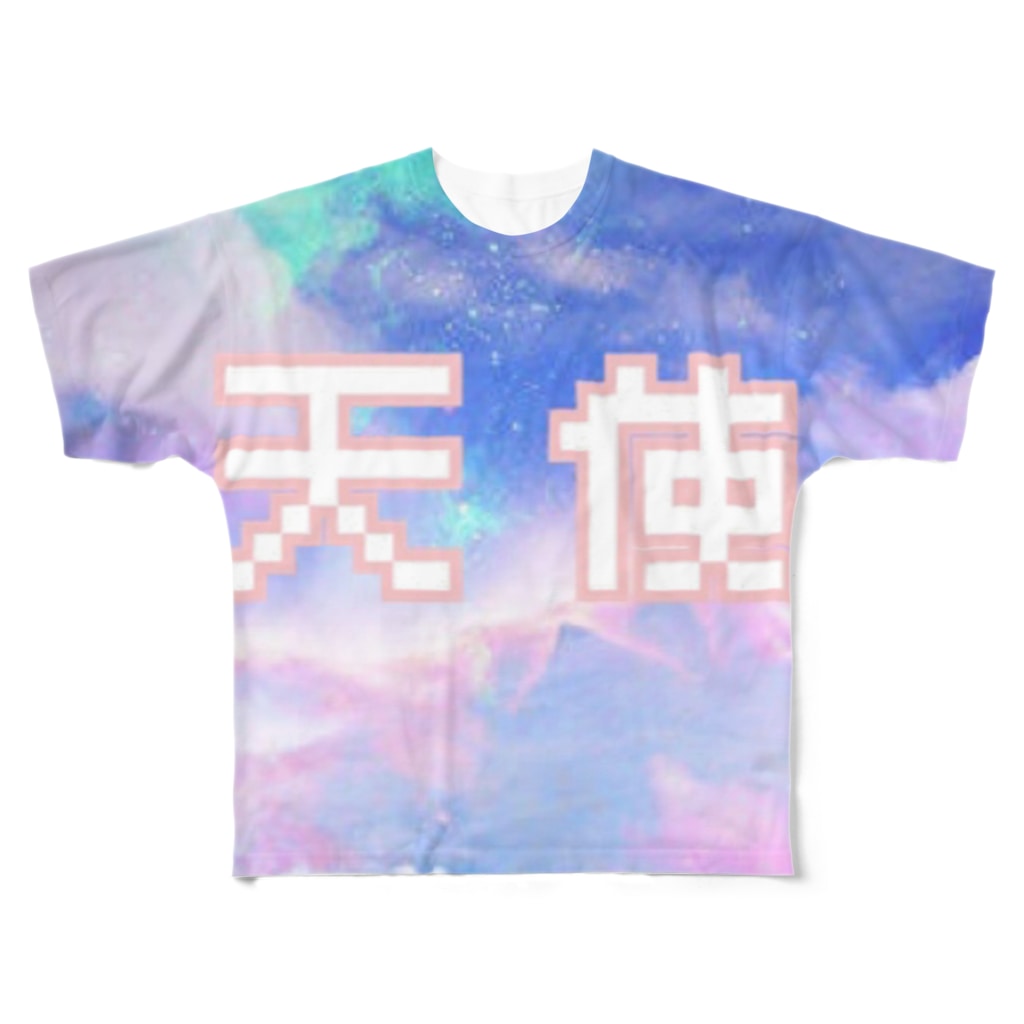 宇宙柄 天使てゃん グッズ All Over Print T Shirt By Kyonshop Mkmk Suzuri