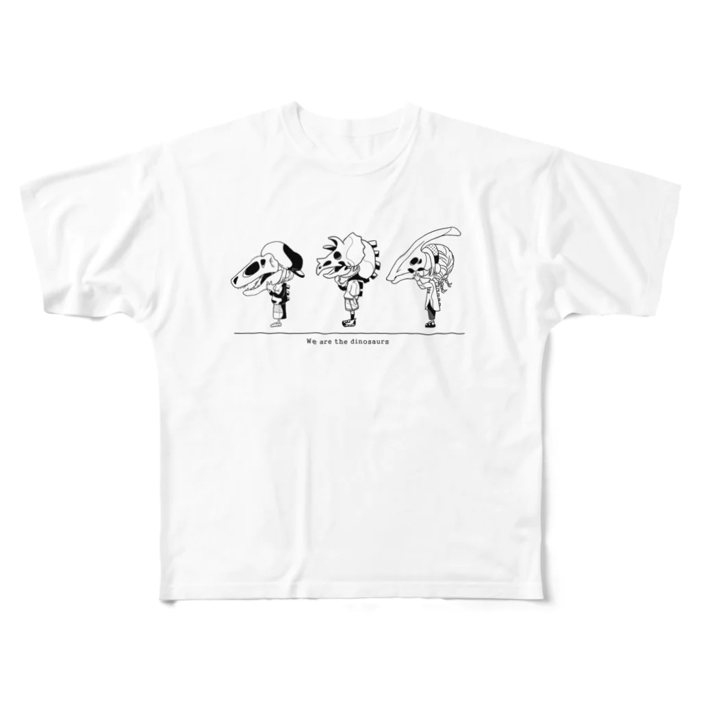 くりみちのお部屋。のWe are the dinosaurs All-Over Print T-Shirt