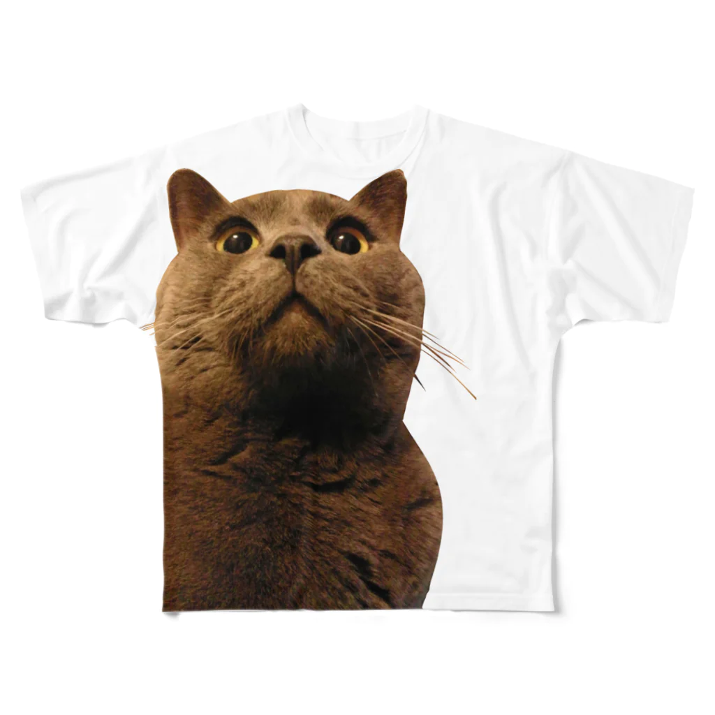 ONmの灰色猫 All-Over Print T-Shirt