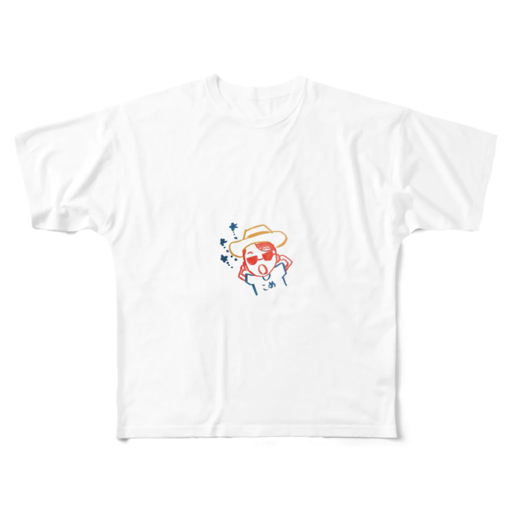 こめ@仲良し夫婦はシンプル思考のこめさん All-Over Print T-Shirt