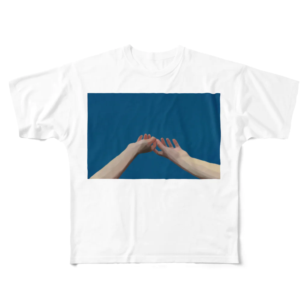 まめすけのin blue All-Over Print T-Shirt
