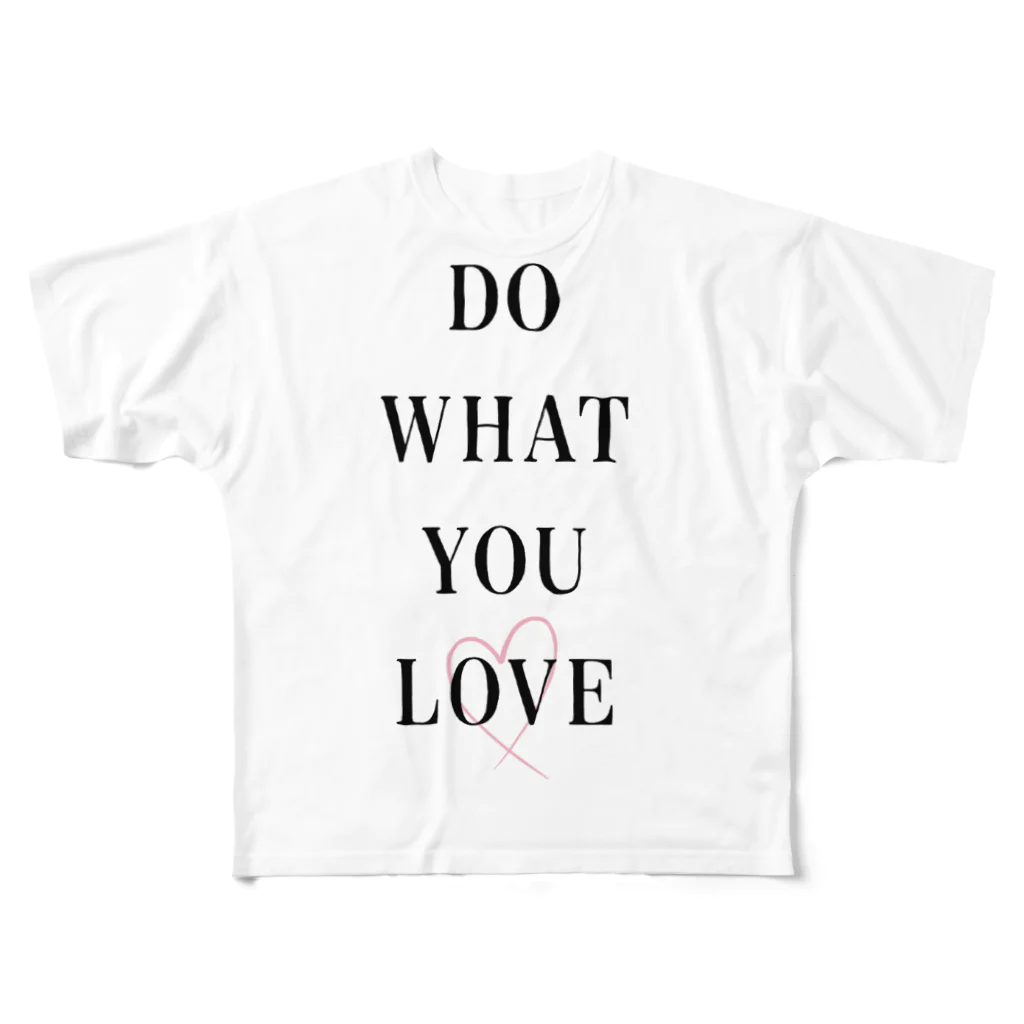 AMANE NOT AMANIのDO WHAT YOU LOVE フルグラフィックTシャツ