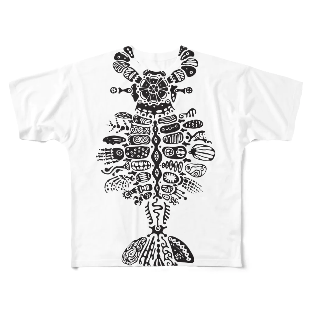 ヴンダーカンマーのアノマロカリス All-Over Print T-Shirt