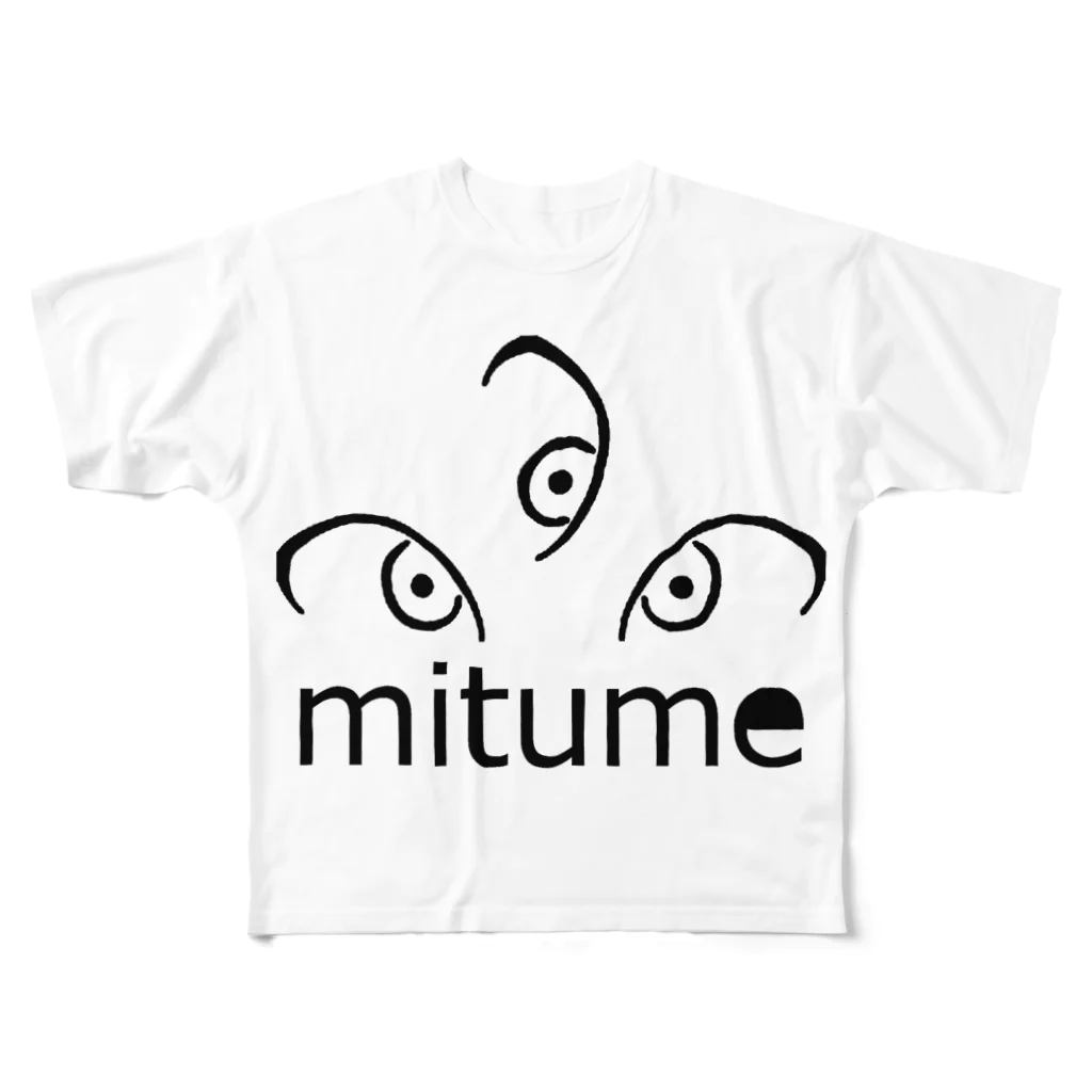 みつめのmitume フルグラフィックTシャツ