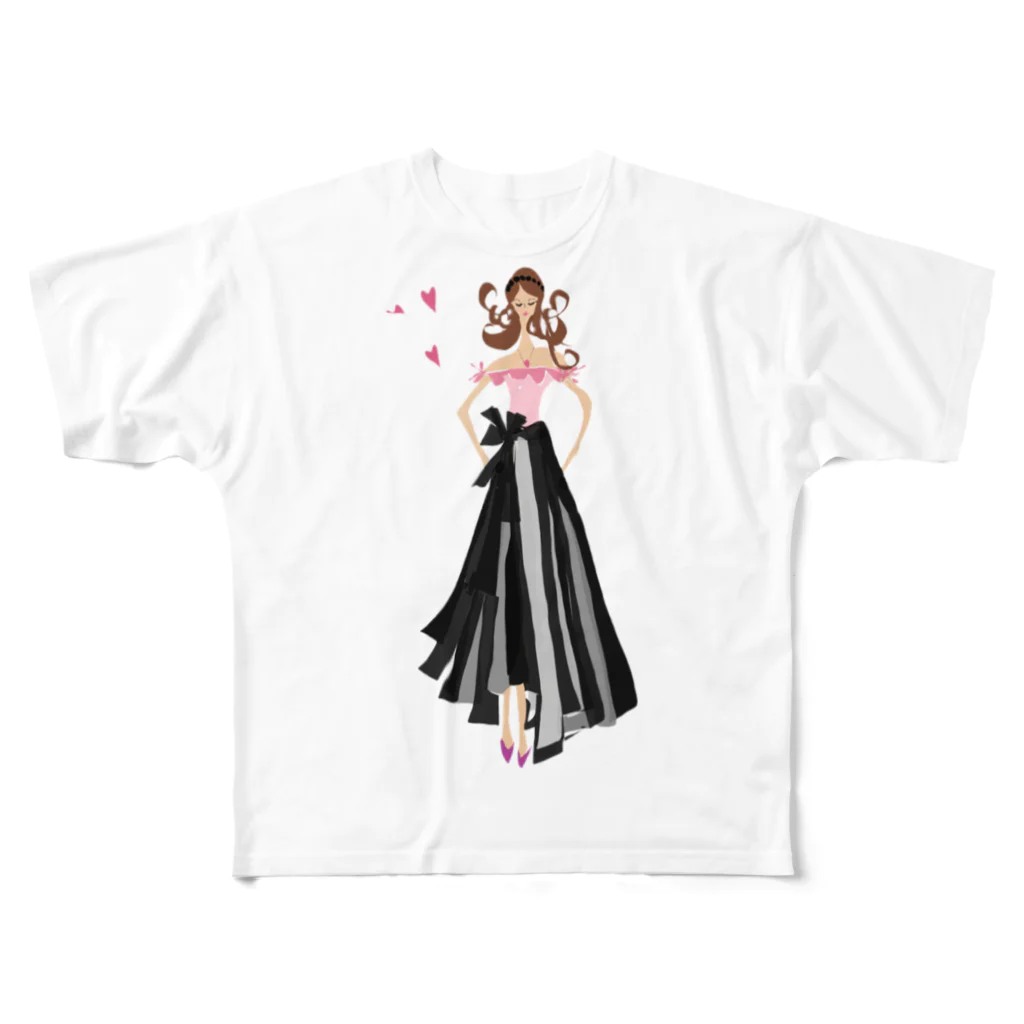 魚好きあつまれ！#かまととちゃん　#かまぼこママのプリンセス  フルグラフィックTシャツ