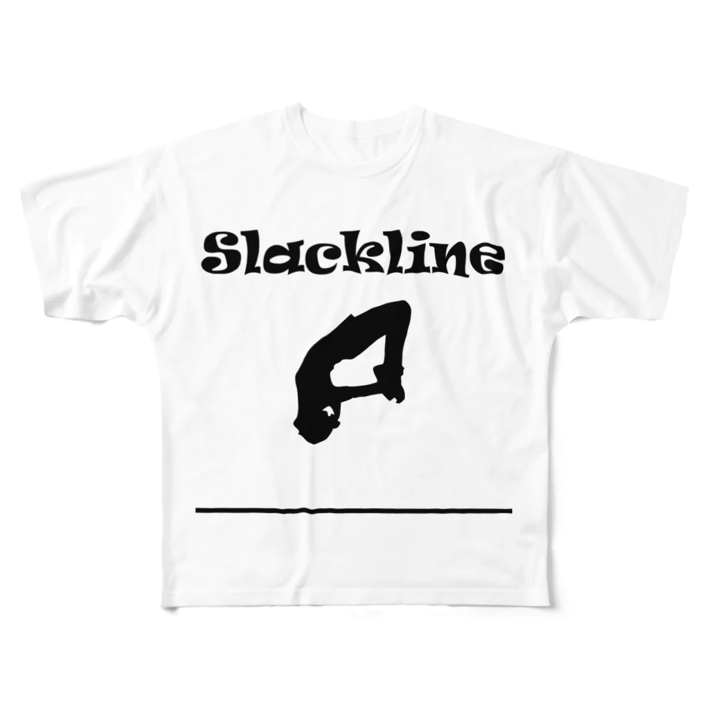 SLACKLINE HUB(スラックライン ハブ)のスラックライン(フリップ) All-Over Print T-Shirt
