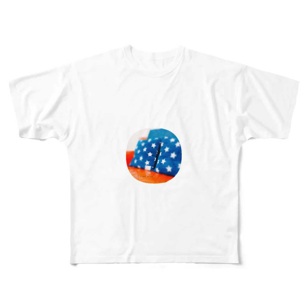 conaconanのI like blue All-Over Print T-Shirt