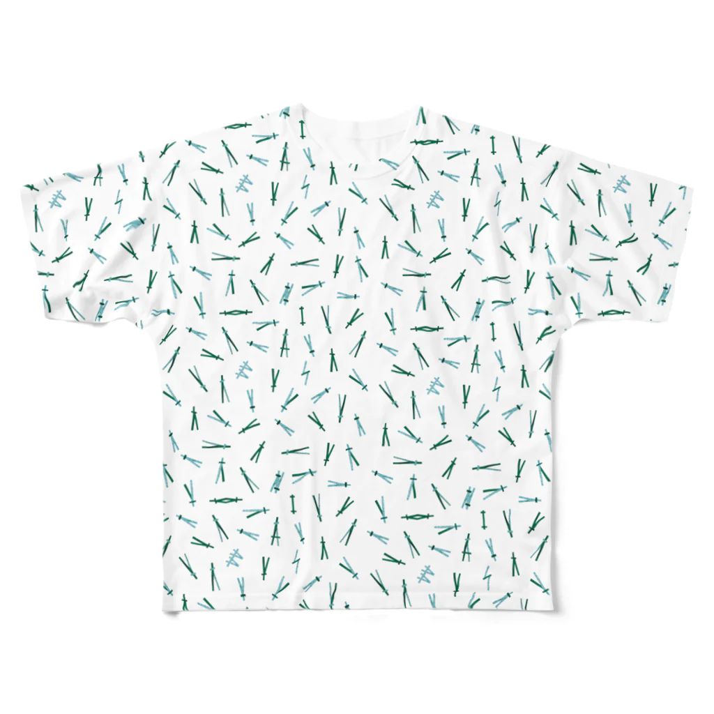 盆栽ブラザーズの盆栽ブラザーズ　松葉ちらし フルグラフィックTシャツ