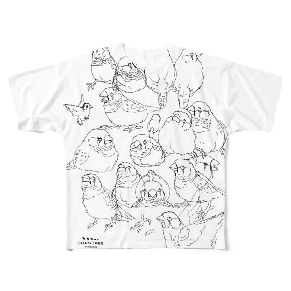 フロッグツリーのらくがきんかちょう All-Over Print T-Shirt