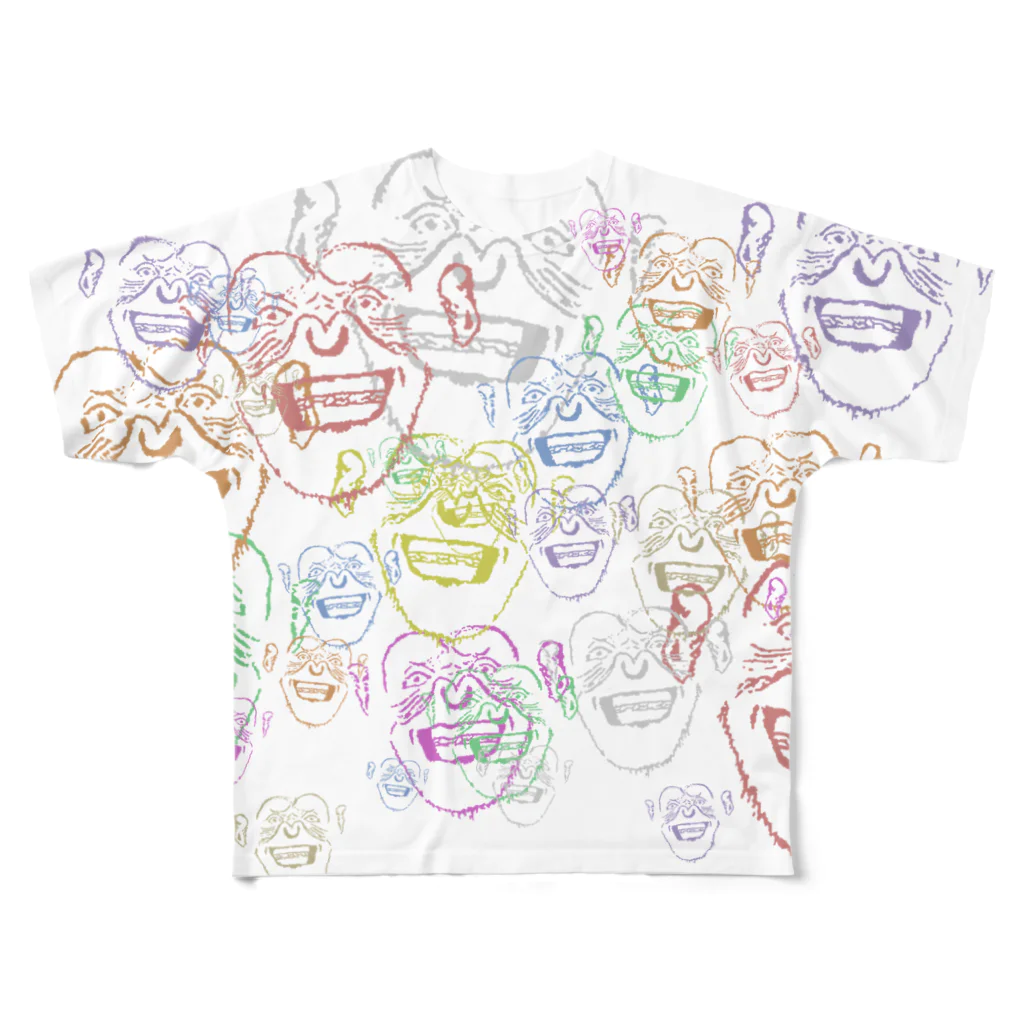 まるのひしめくチンパンジー All-Over Print T-Shirt