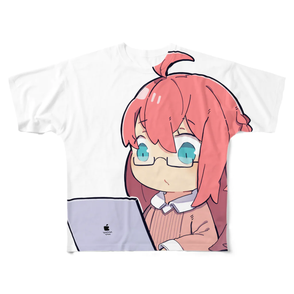 ojiryのおたこ フルグラフィックTシャツ