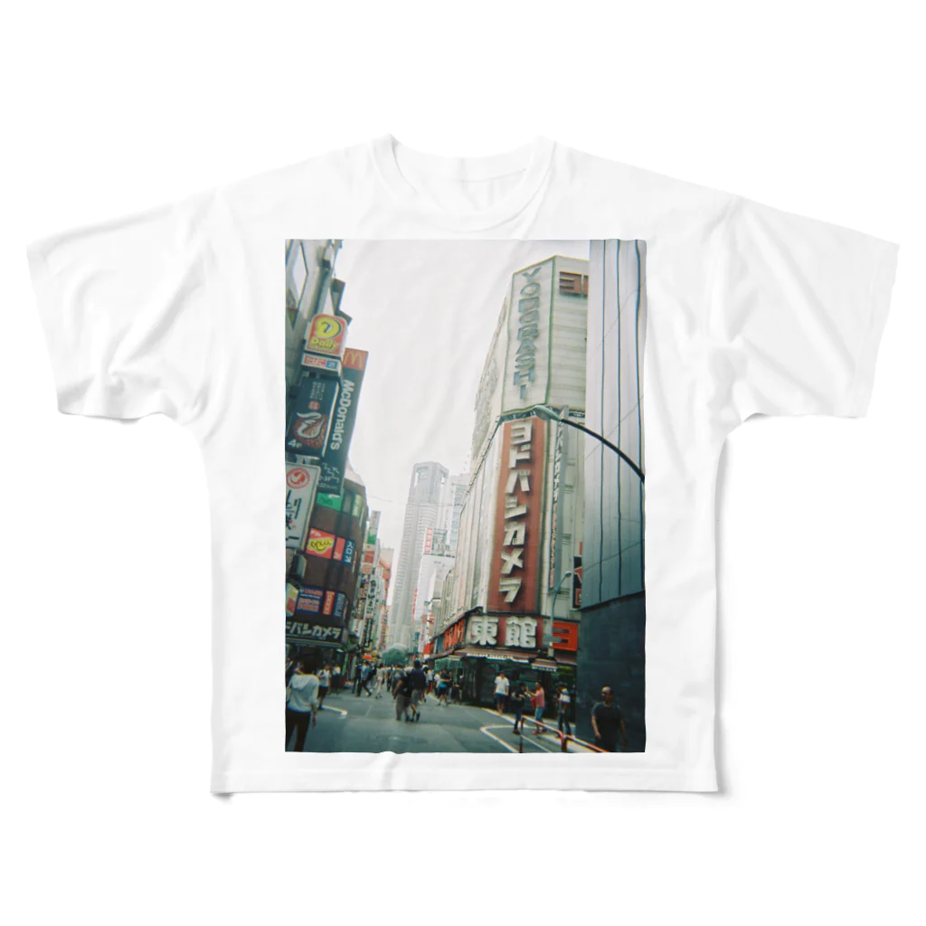 thamesのshinjyuku フルグラフィックTシャツ