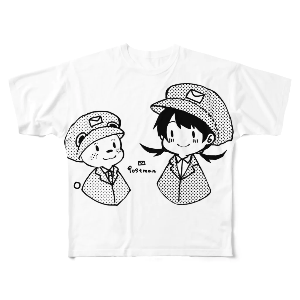 アメイユウのpostman フルグラフィックTシャツ