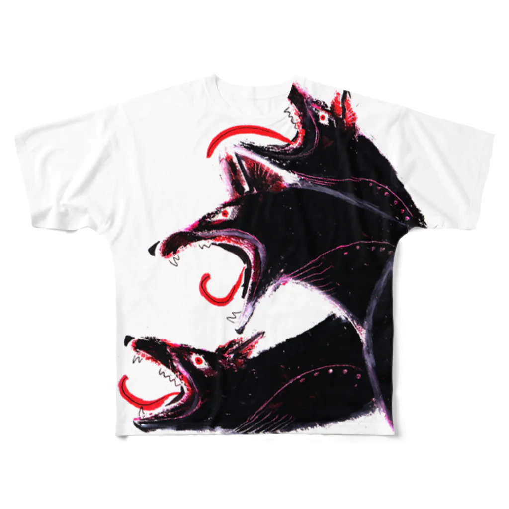 奥田久重のKerberos All-Over Print T-Shirt