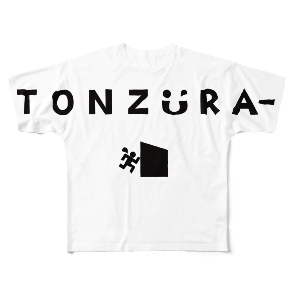 TONZURA-のトンズラーグッズ フルグラフィックTシャツ