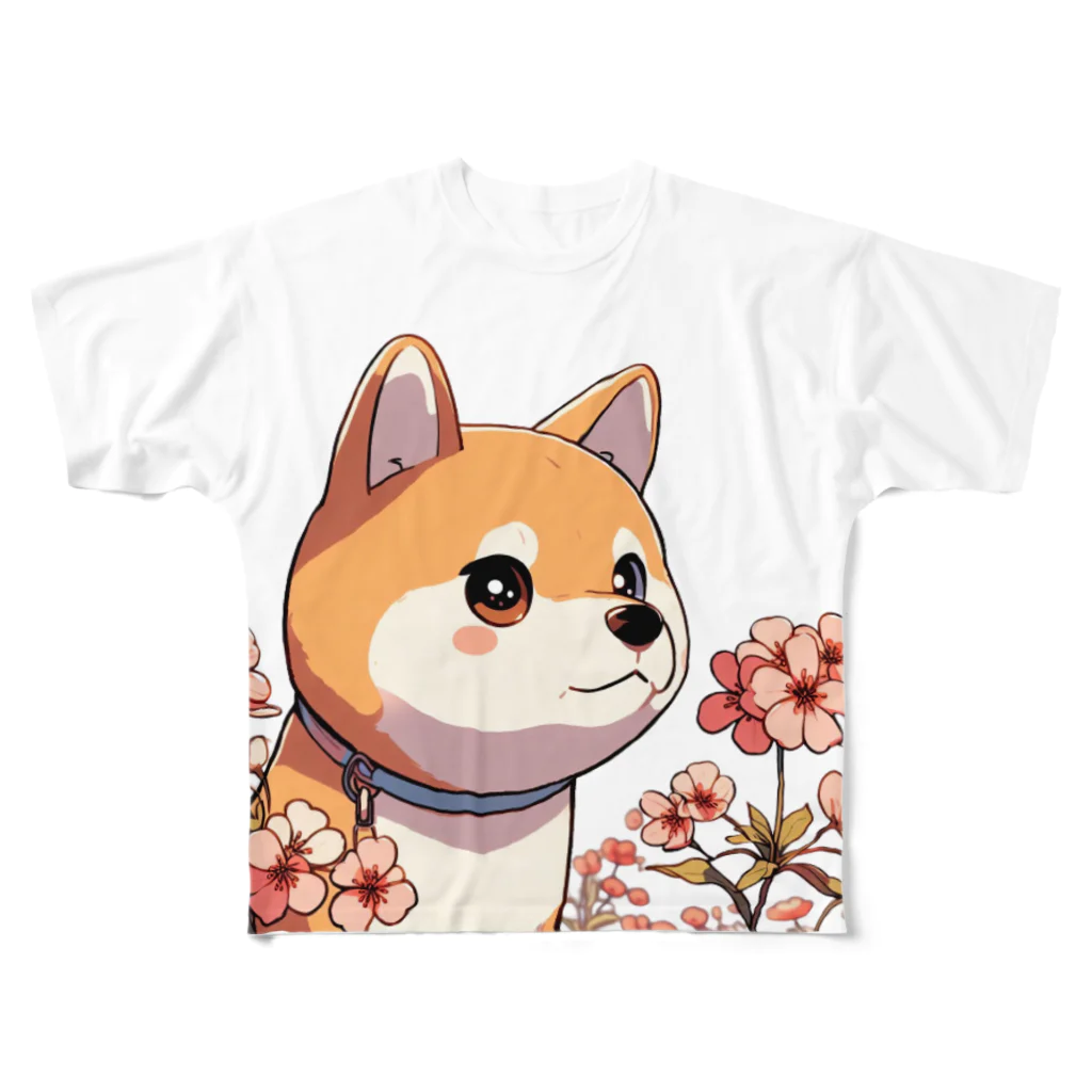 KAWAII-CLUBのKAWAII柴犬011 フルグラフィックTシャツ