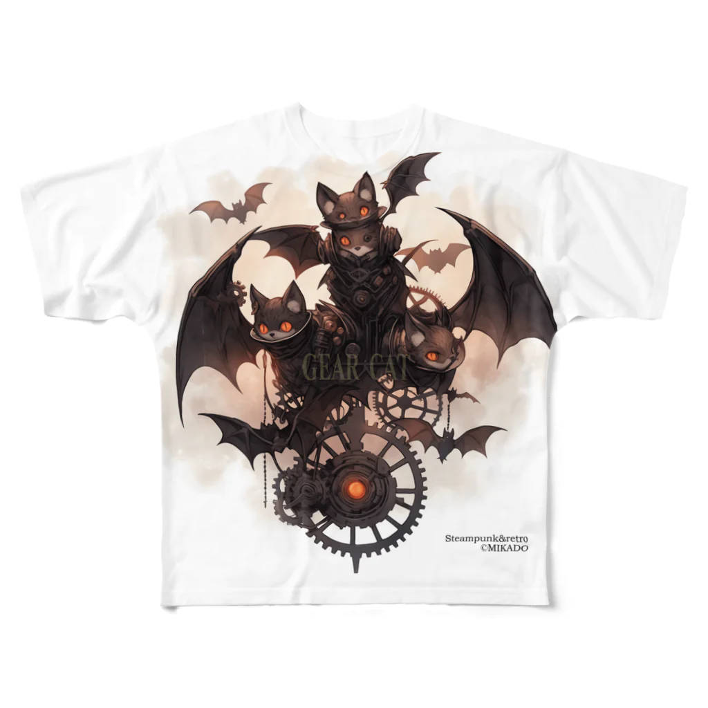 ikadrillのGEAR CAT-001 フルグラフィックTシャツ