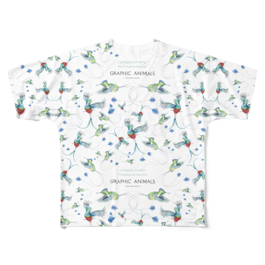 グラフィックアニマルズのmizusawa model All-Over Print T-Shirt