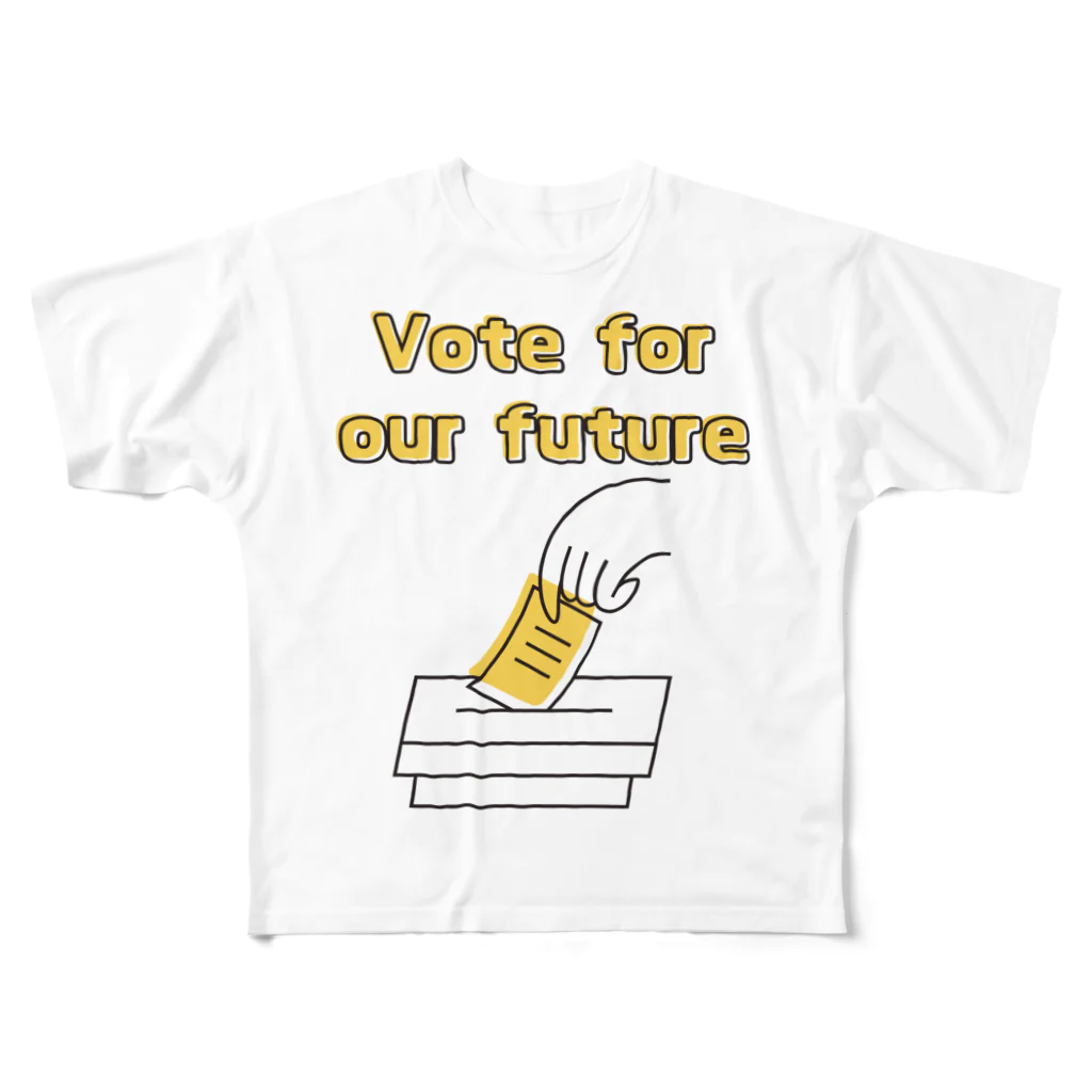 GG Voice & ActionのVote for our future フルグラフィックTシャツ