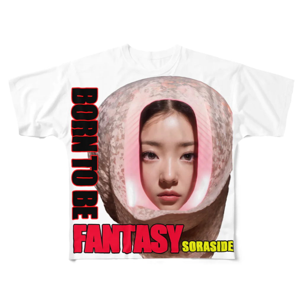 SORASIDER.MONO（そらさいだあ・どっと・もの）のファンタジーに生まれて❤ All-Over Print T-Shirt