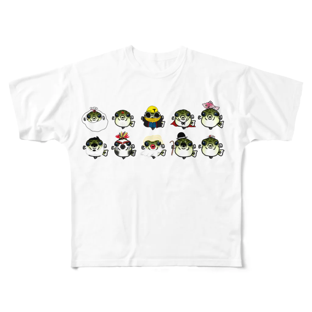 カタツムリ本舗のアベニーパファーコス All-Over Print T-Shirt