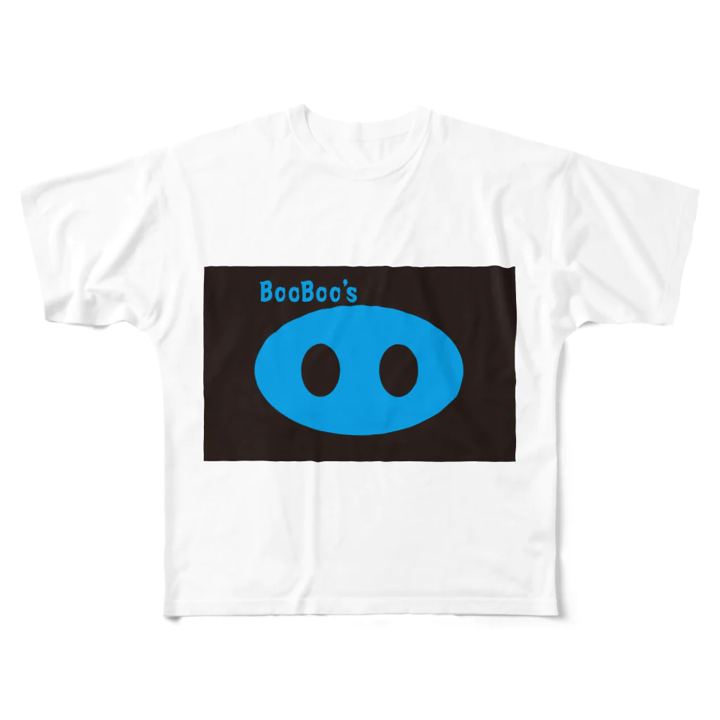 BooBoo’s OO のBooBoo's OO Blue フルグラフィックTシャツ