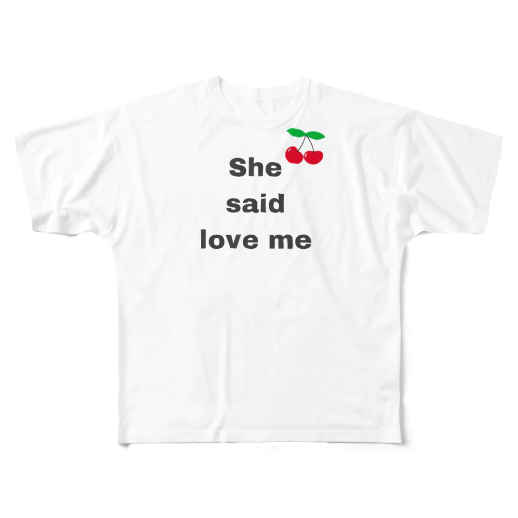 shesaidlovemeのshesaidloveme フルグラフィックTシャツ