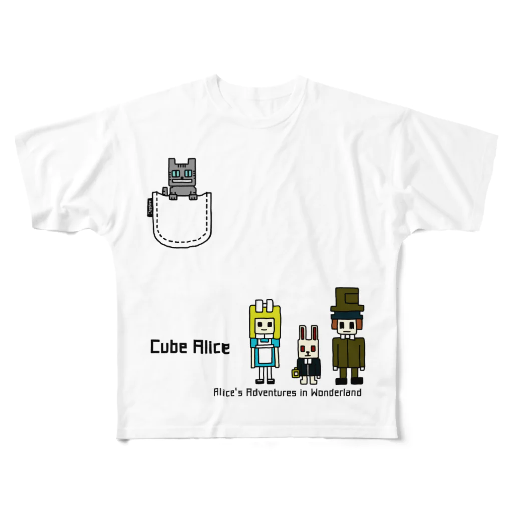 すとろべりーガムFactoryのCUBE アリス ver.2 All-Over Print T-Shirt