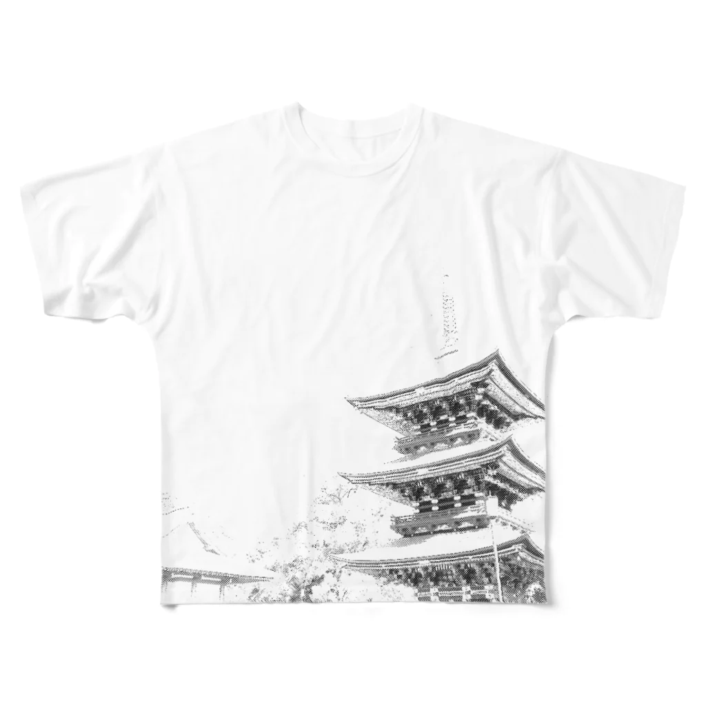 RENのモノテラ All-Over Print T-Shirt