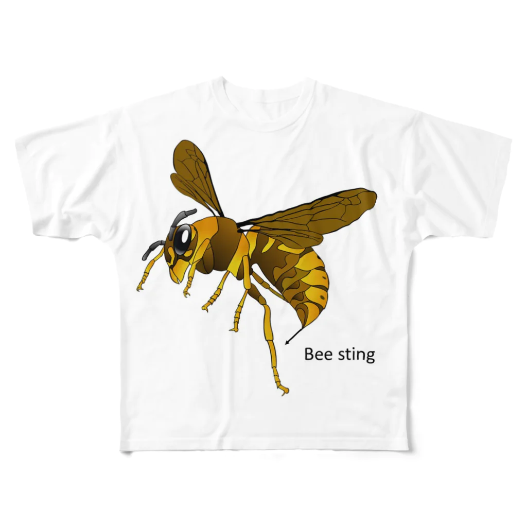 boodashの蜂の一刺し フルグラフィックTシャツ