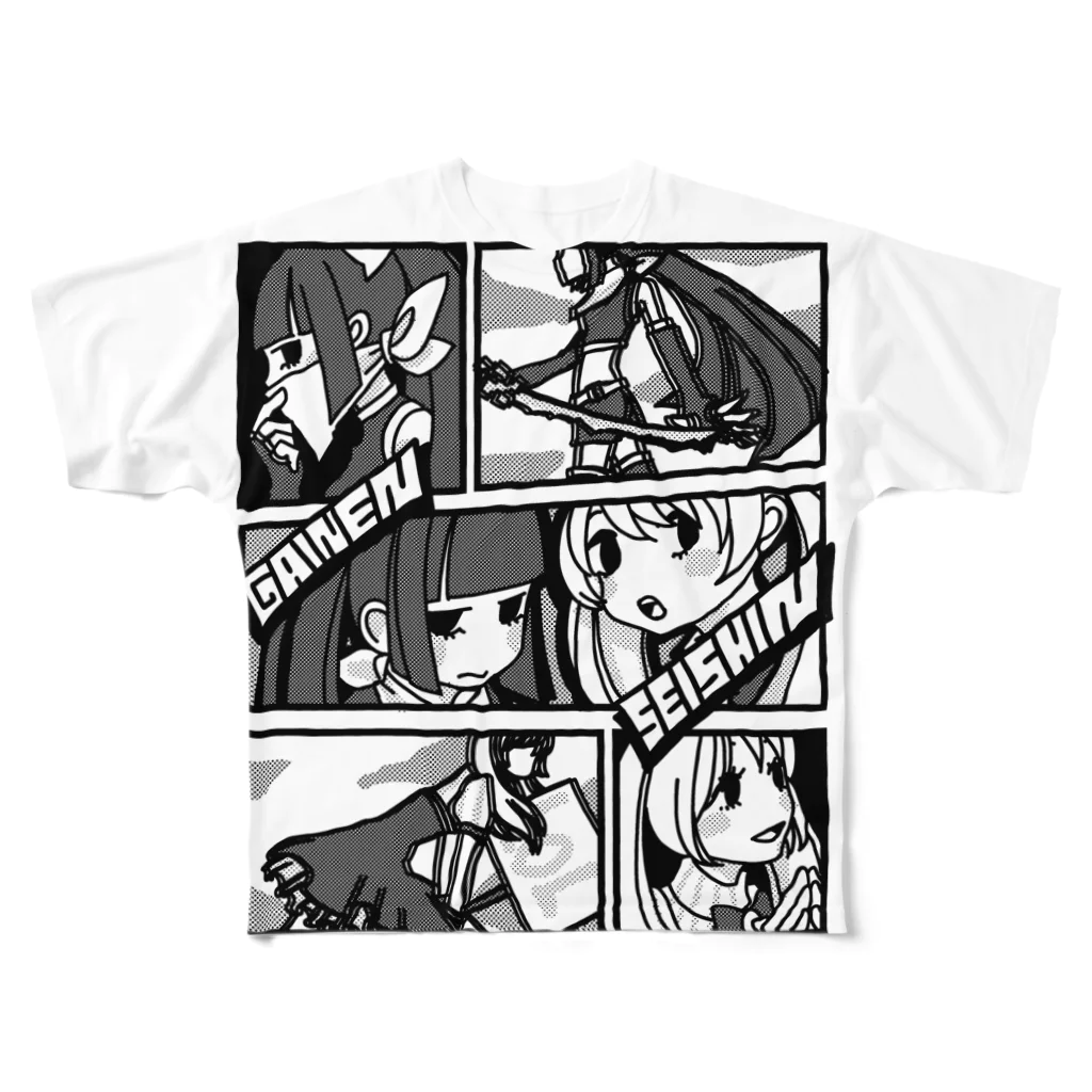 GGG official shopのcure comic フルグラフィックTシャツ