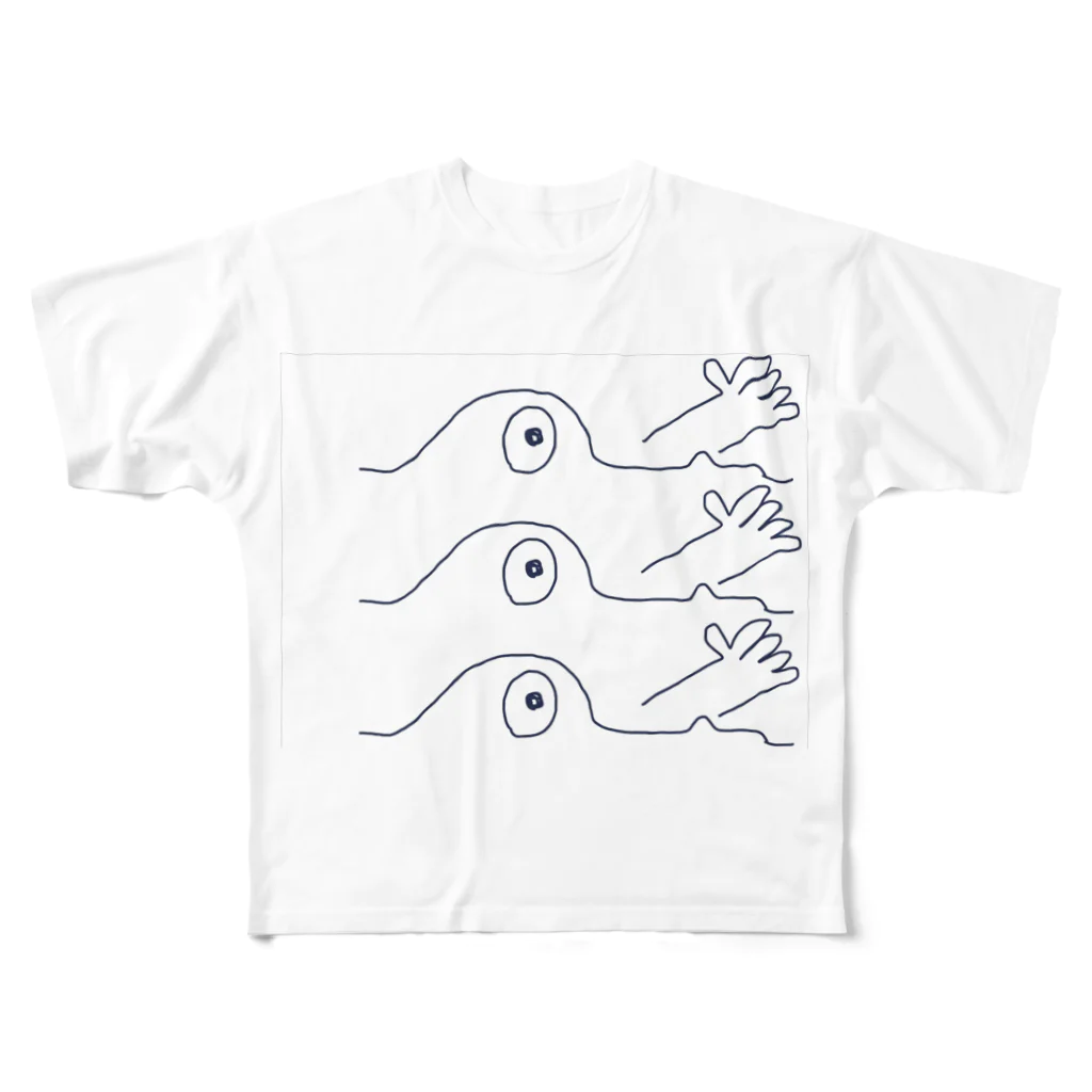 souru yoshio 層流良男   のshaking shark All-Over Print T-Shirt