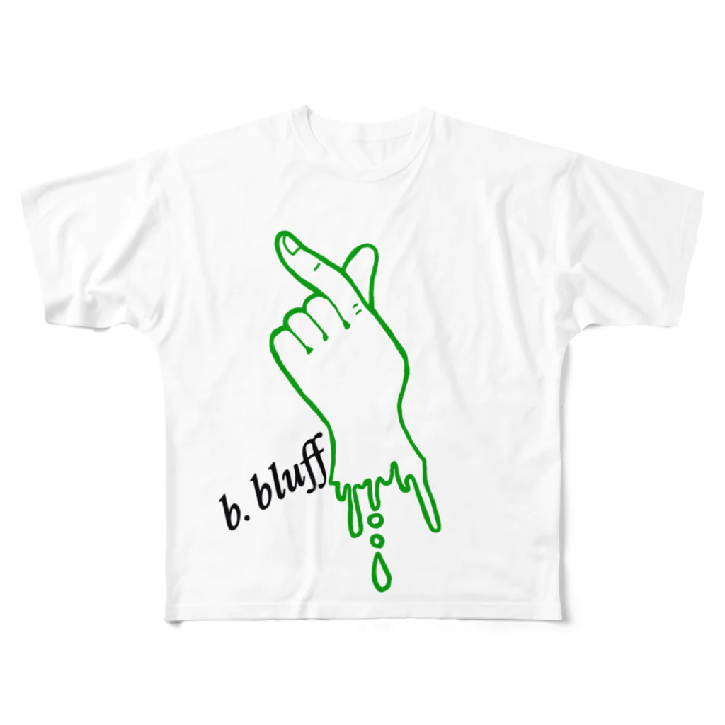 b.bluffのb.bluff  フルグラフィックTシャツ