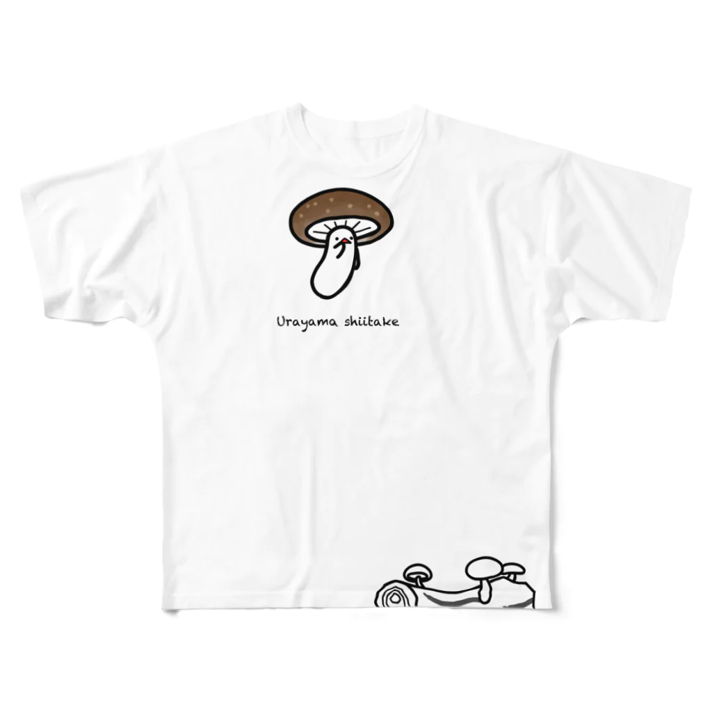 筍おじさんの裏山しいたけ フルグラフィックTシャツ