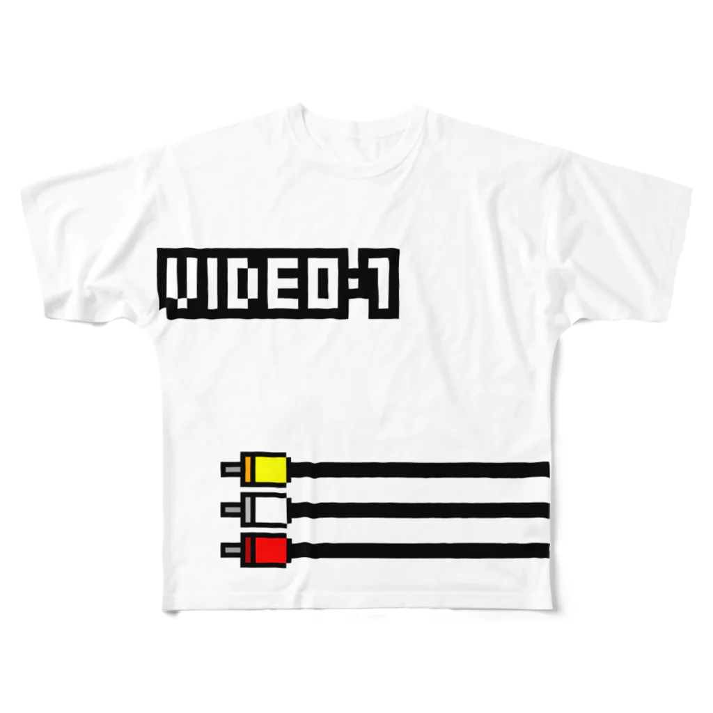 ponco2のVIDEO 1 フルグラフィックTシャツ