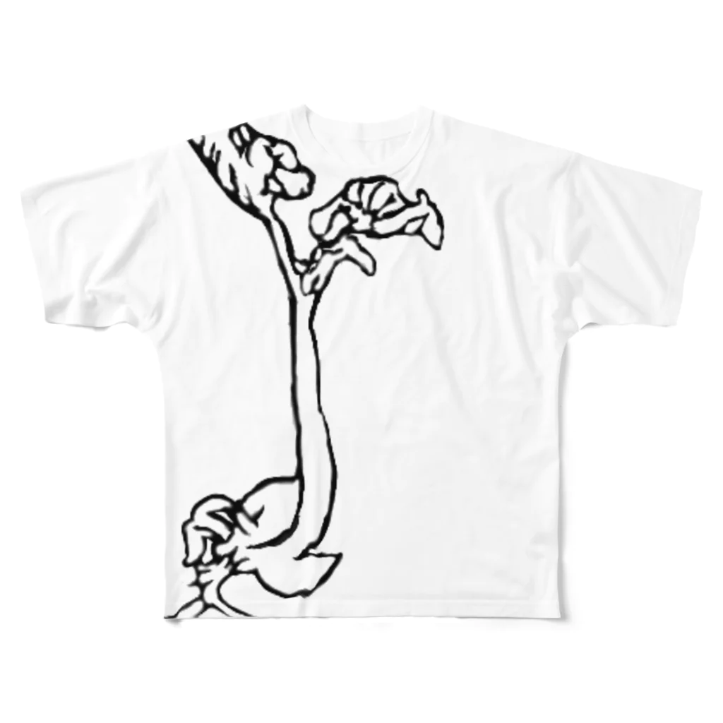 T.WorKsの芽吹きの季節 フルグラフィックTシャツ